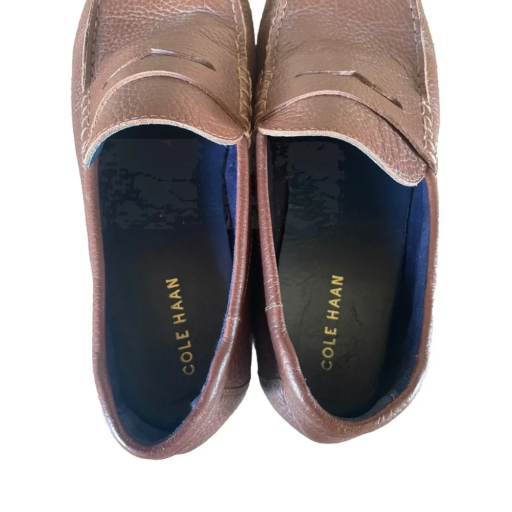 Cole Haan Mens Ellsworth Penny  Loafers Brown Leather‎ Dress Shoe Size 10.5 M